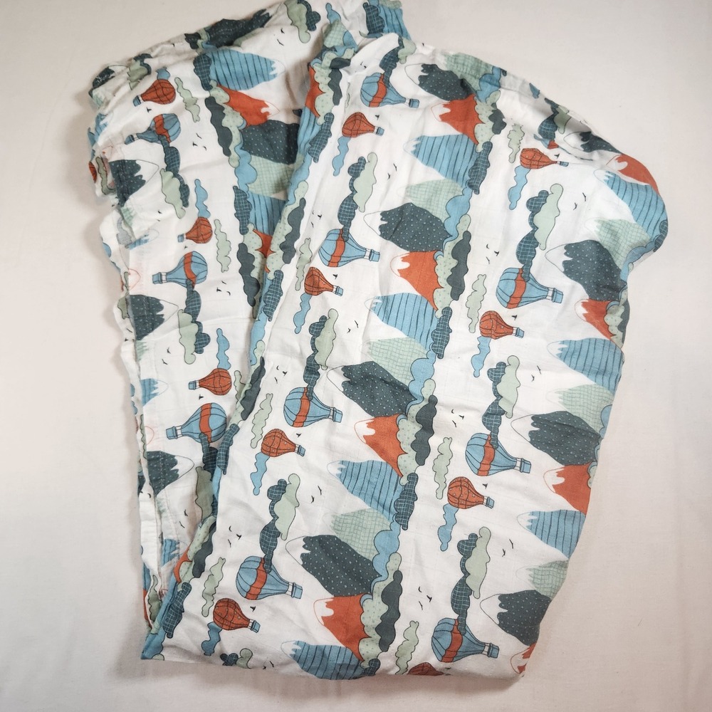 Bass Pro Shops Baby Muslin Swaddle Blanket Bamboo Cotton Mountain Balloon
